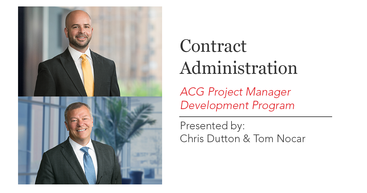 Porter Wright Morris & Arthur Llp Contract Administration | Construction | Porter Wright Morris & Arthur LLP