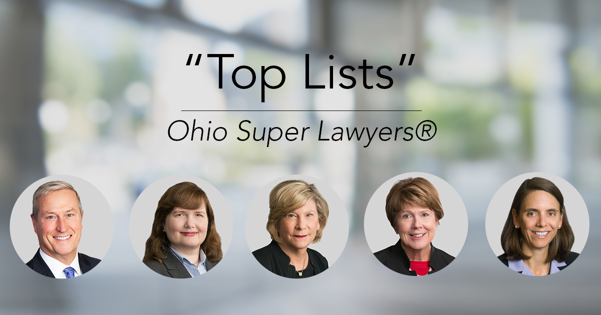 Porter Wright attorneys recognized by Ohio Super Lawyers® 2020 “Top