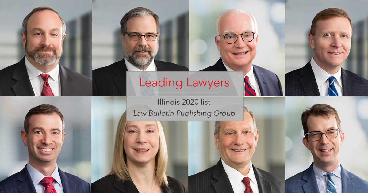 Law Bulletin Publishing recognizes nine partners as “Top Lawyers in