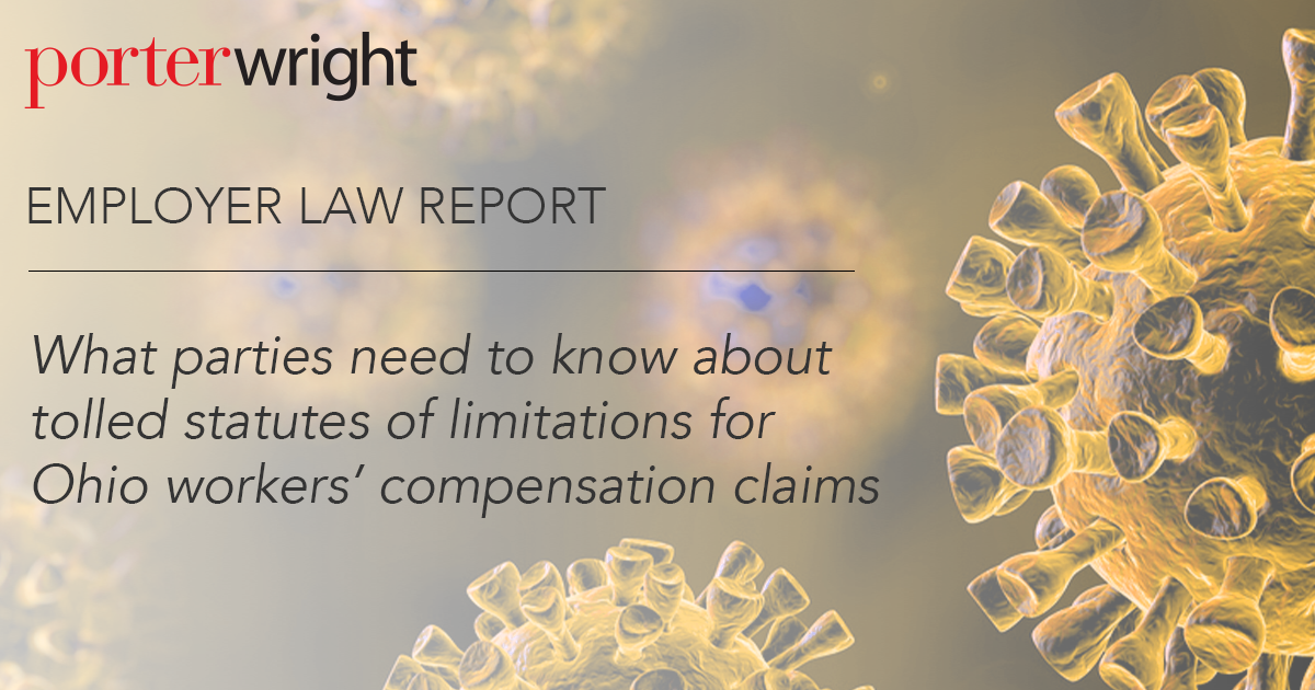 What parties need to know about tolled statutes of limitations for Ohio