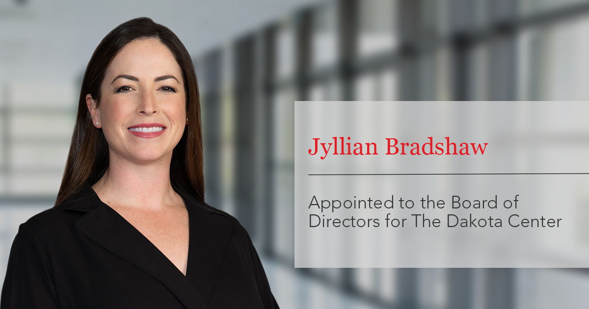 Bradshaw appointed to the board of The Dakota Center