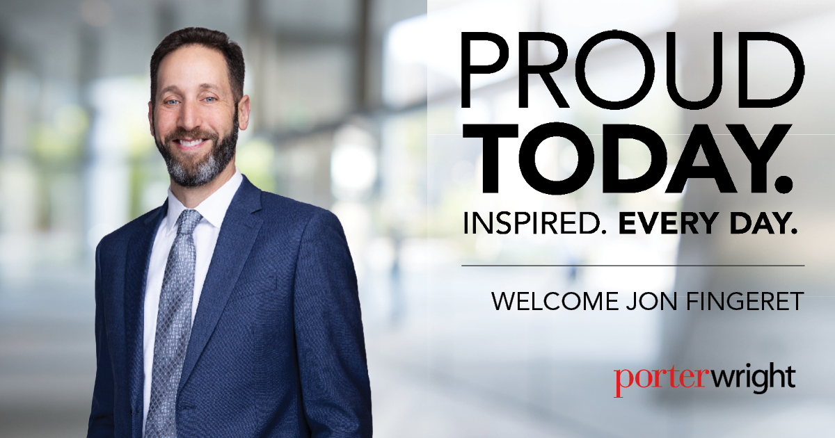 Jon Fingeret joins Porter Wright’s corporate team in Pittsburgh
